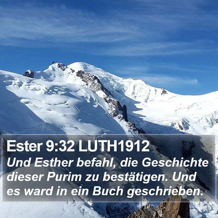 Ester 9:32 LUTH1912 Bible Study