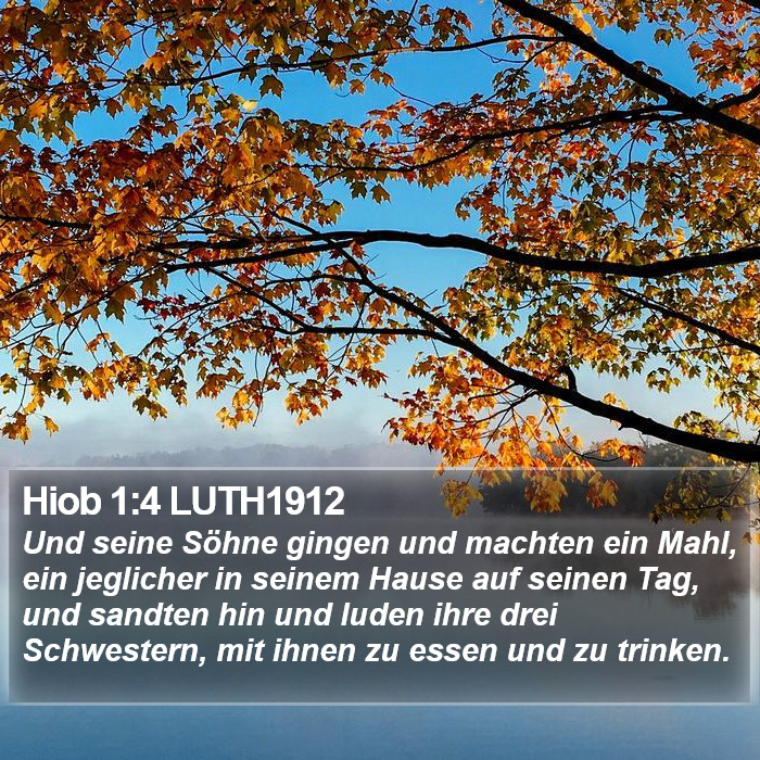 Hiob 1:4 LUTH1912 Bible Study