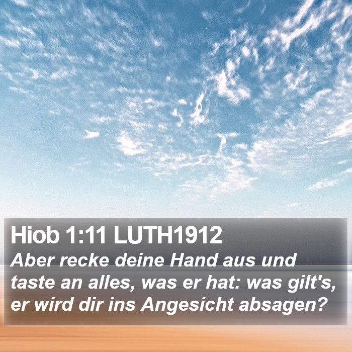 Hiob 1:11 LUTH1912 Bible Study