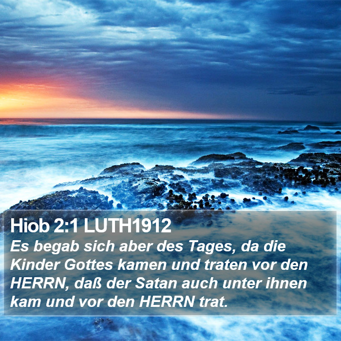 Hiob 2:1 LUTH1912 Bible Study