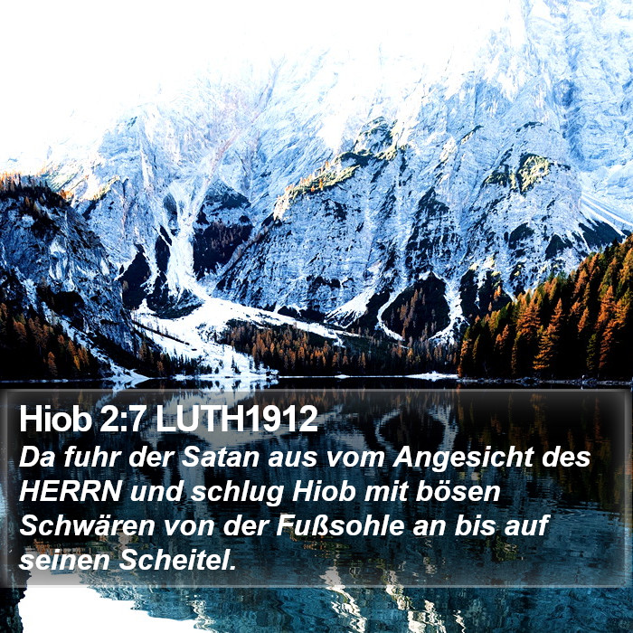 Hiob 2:7 LUTH1912 Bible Study