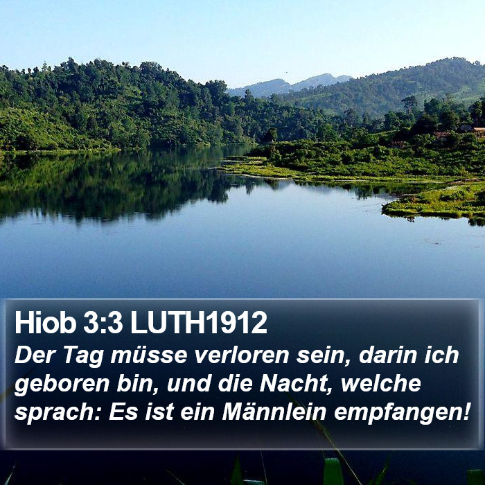 Hiob 3:3 LUTH1912 Bible Study