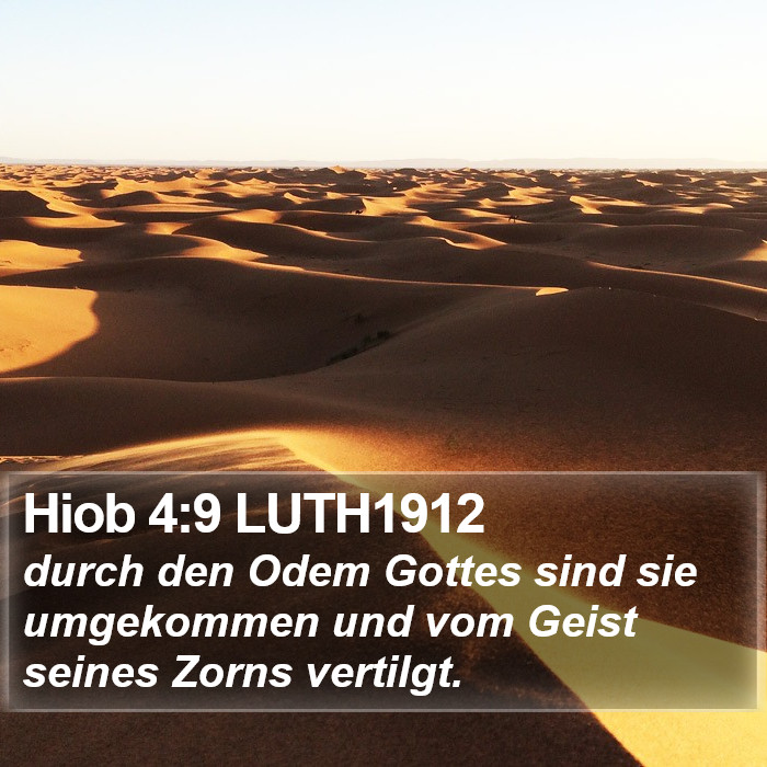 Hiob 4:9 LUTH1912 Bible Study