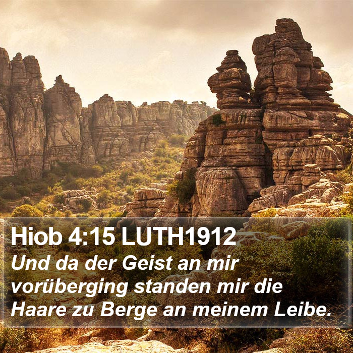 Hiob 4:15 LUTH1912 Bible Study