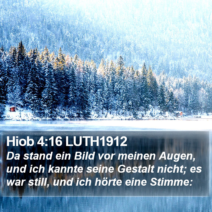 Hiob 4:16 LUTH1912 Bible Study