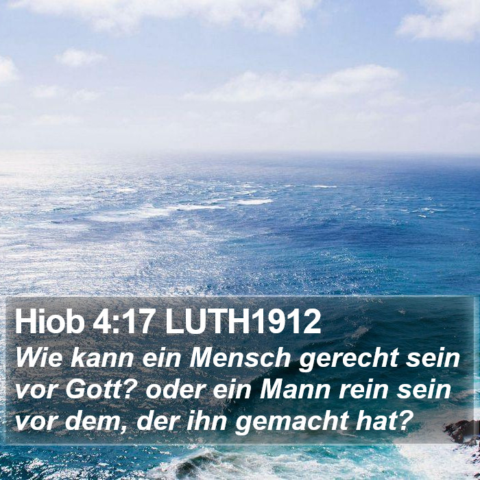 Hiob 4:17 LUTH1912 Bible Study