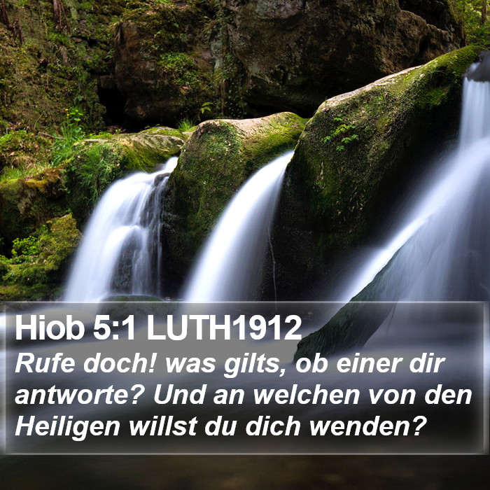 Hiob 5:1 LUTH1912 Bible Study