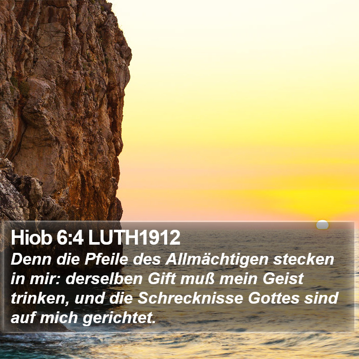 Hiob 6:4 LUTH1912 Bible Study