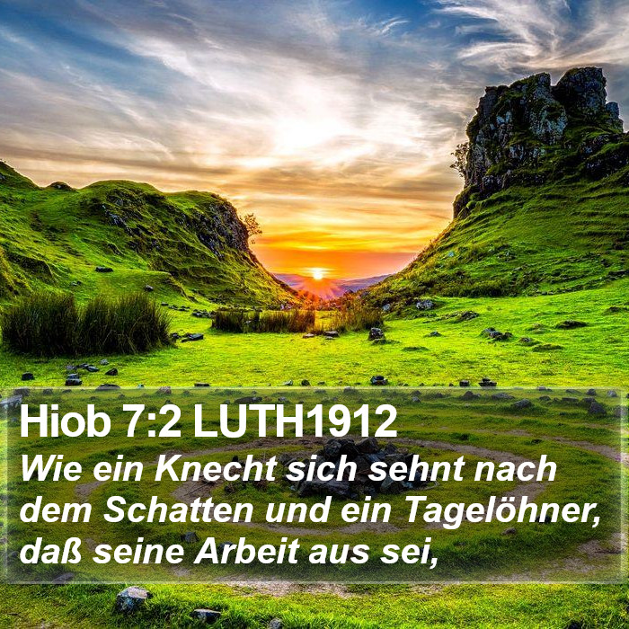 Hiob 7:2 LUTH1912 Bible Study