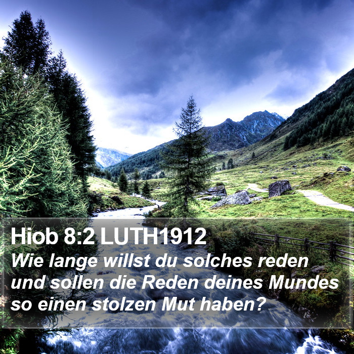 Hiob 8:2 LUTH1912 Bible Study