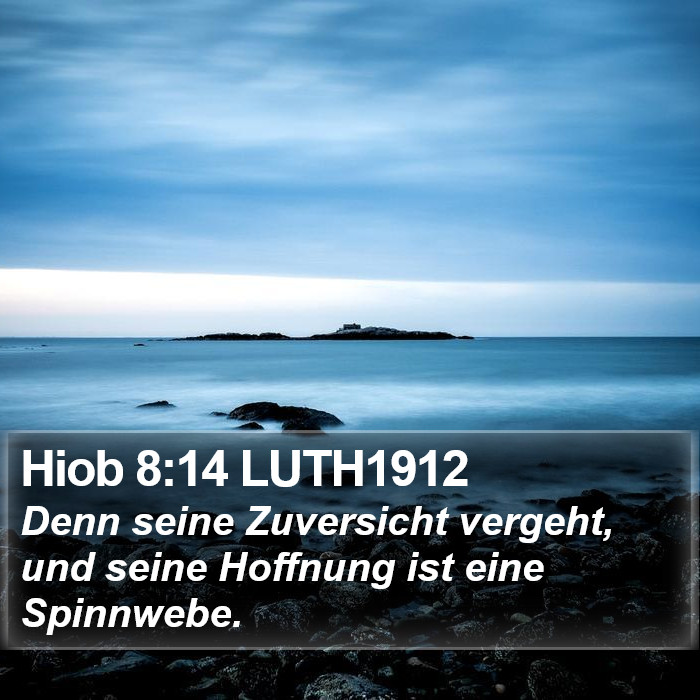 Hiob 8:14 LUTH1912 Bible Study