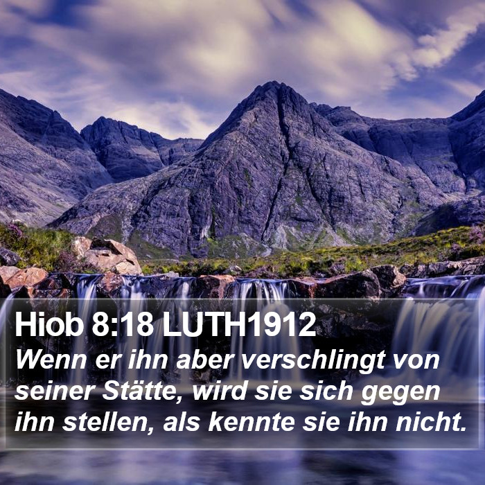 Hiob 8:18 LUTH1912 Bible Study