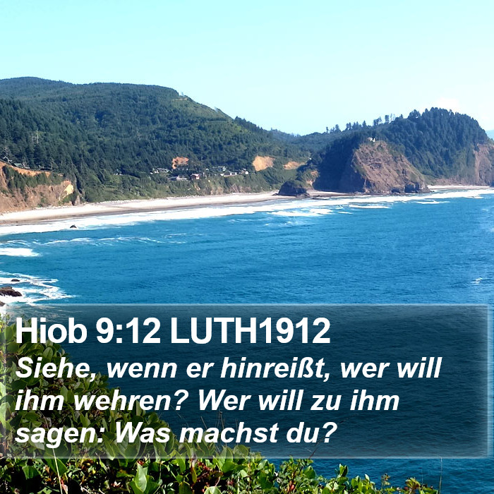 Hiob 9:12 LUTH1912 Bible Study