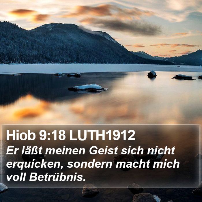 Hiob 9:18 LUTH1912 Bible Study