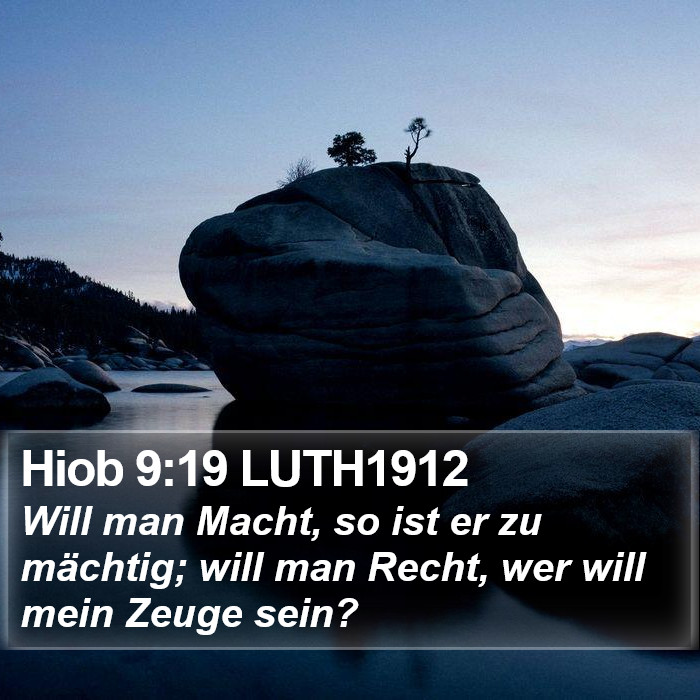 Hiob 9:19 LUTH1912 Bible Study
