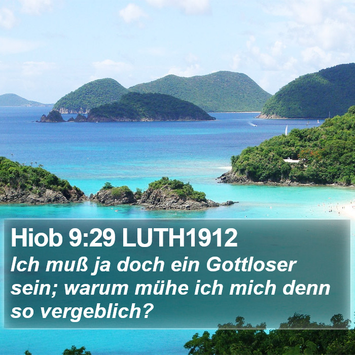 Hiob 9:29 LUTH1912 Bible Study