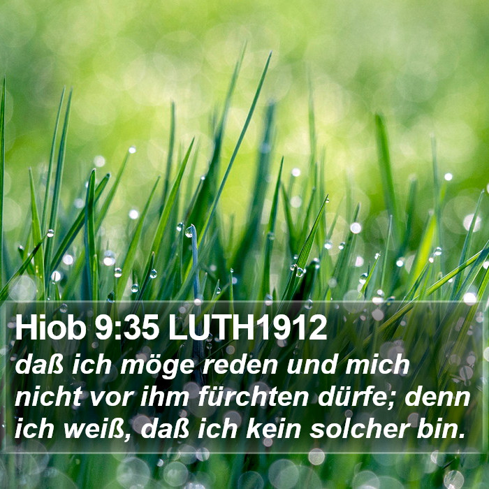 Hiob 9:35 LUTH1912 Bible Study