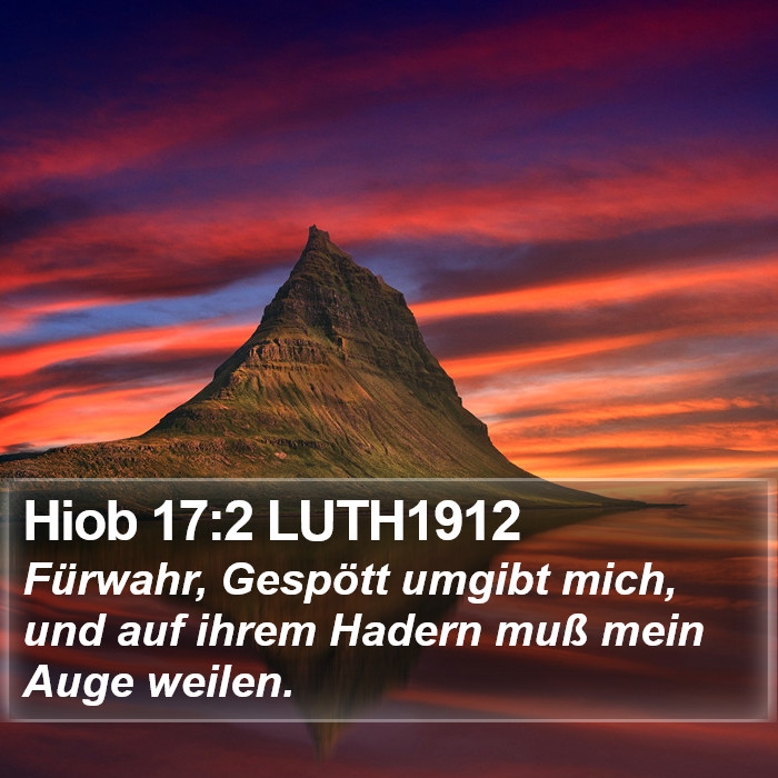 Hiob 17:2 LUTH1912 Bible Study