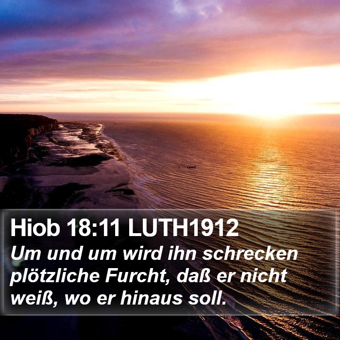 Hiob 18:11 LUTH1912 Bible Study