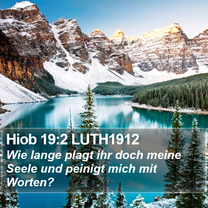 Hiob 19:2 LUTH1912 Bible Study