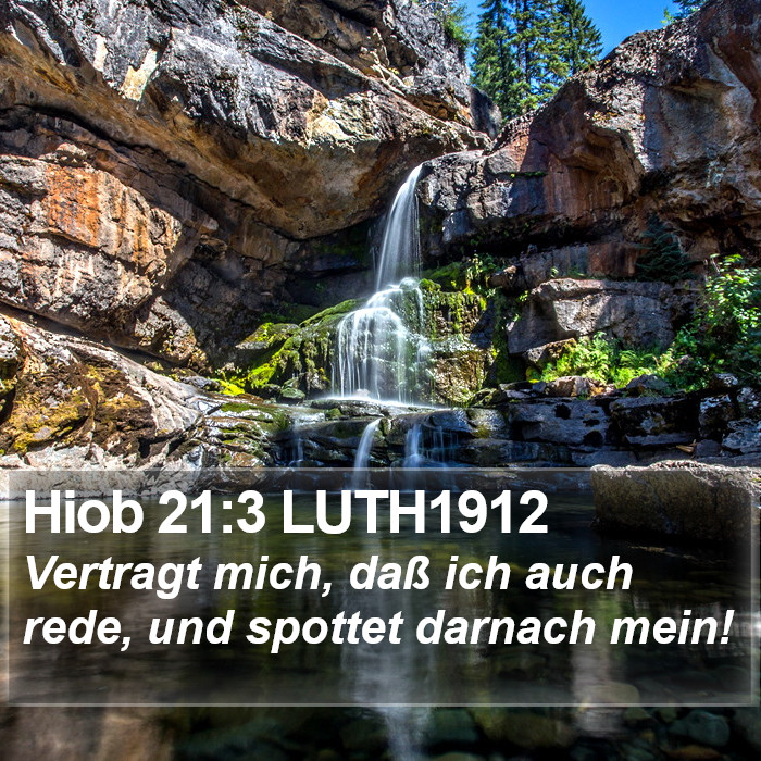 Hiob 21:3 LUTH1912 Bible Study