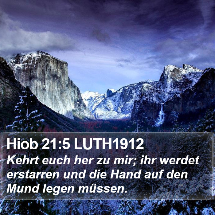 Hiob 21:5 LUTH1912 Bible Study