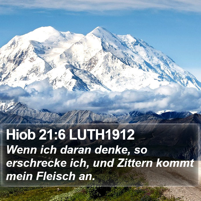 Hiob 21:6 LUTH1912 Bible Study