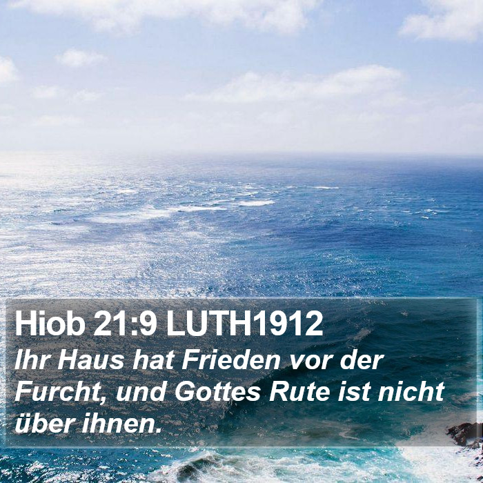 Hiob 21:9 LUTH1912 Bible Study