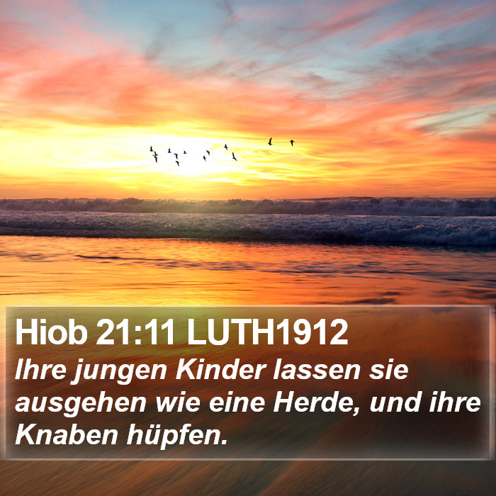 Hiob 21:11 LUTH1912 Bible Study