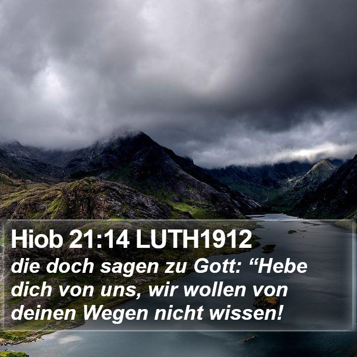 Hiob 21:14 LUTH1912 Bible Study