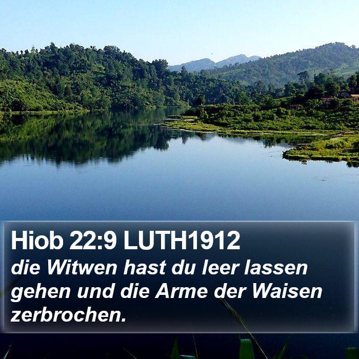 Hiob 22:9 LUTH1912 Bible Study