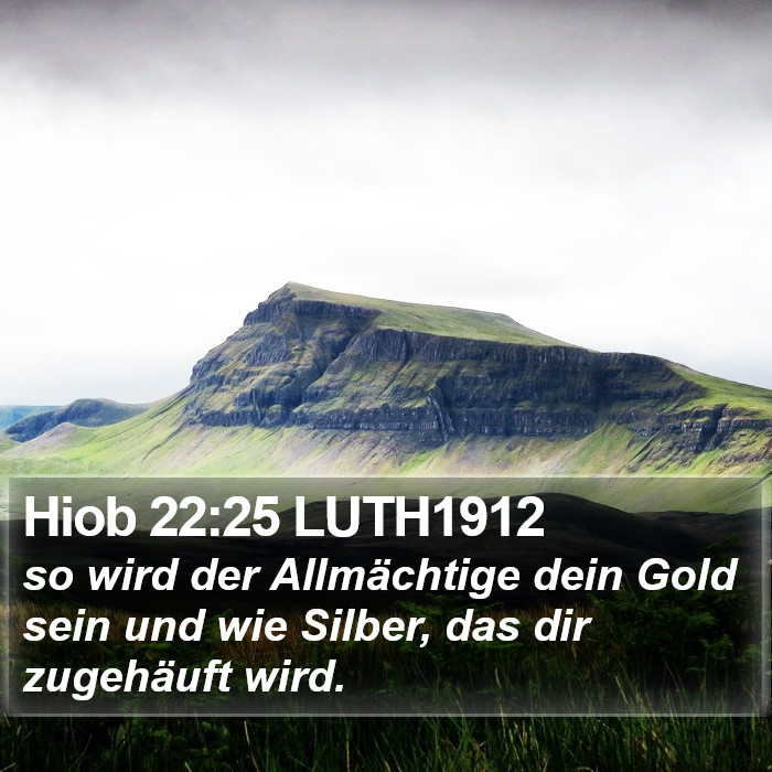 Hiob 22:25 LUTH1912 Bible Study