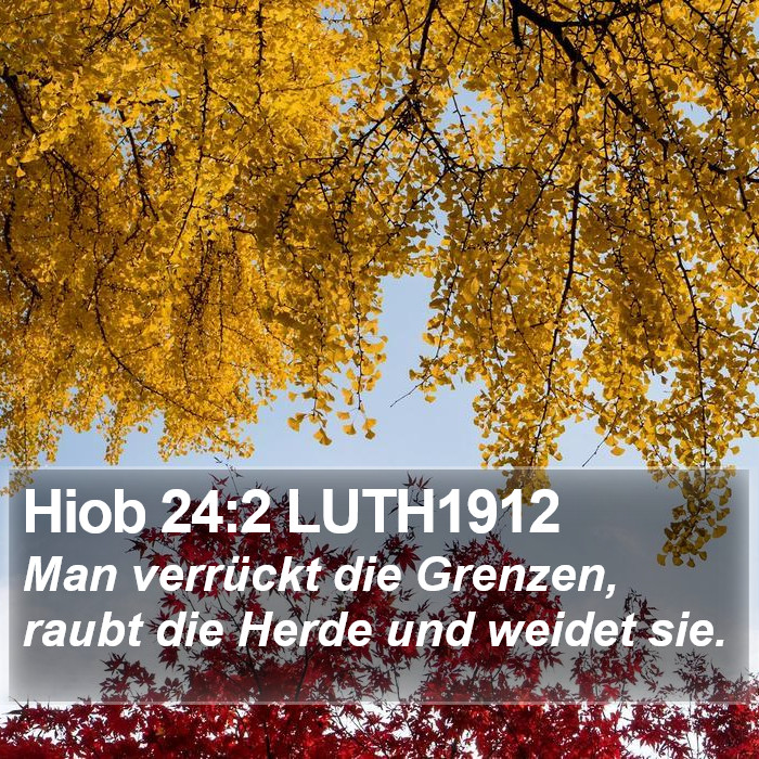 Hiob 24:2 LUTH1912 Bible Study