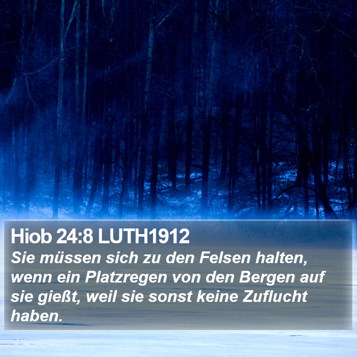Hiob 24:8 LUTH1912 Bible Study