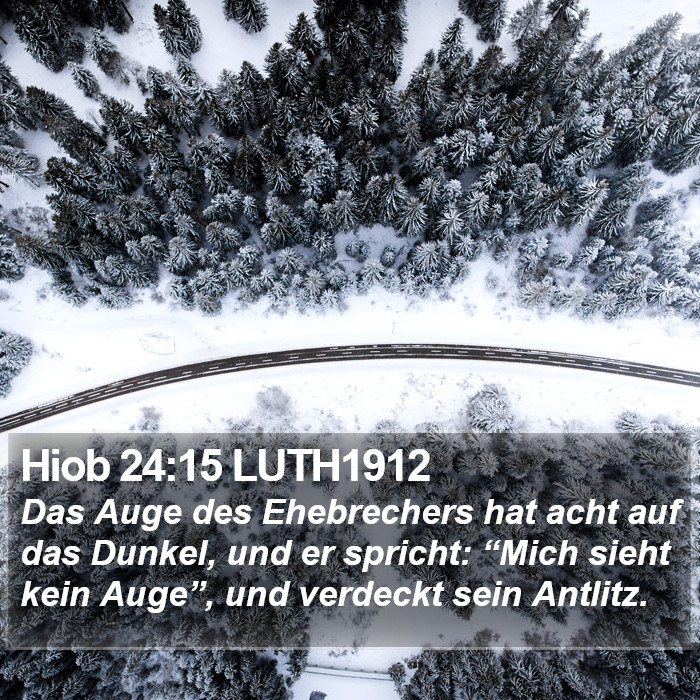 Hiob 24:15 LUTH1912 Bible Study