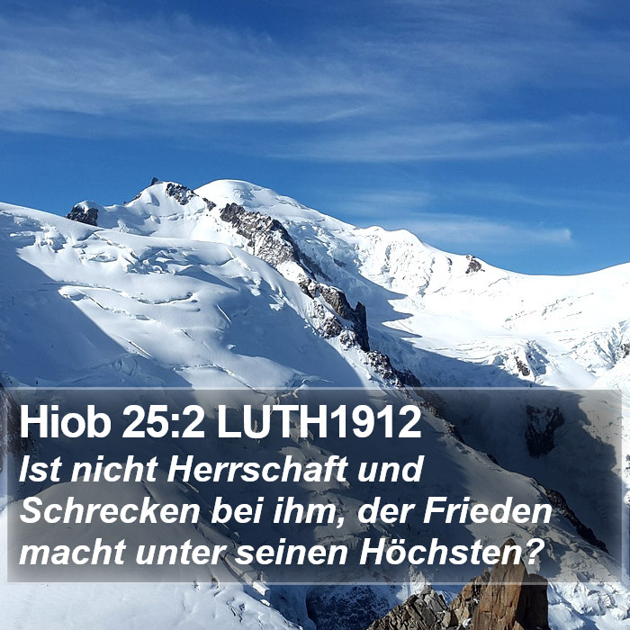 Hiob 25:2 LUTH1912 Bible Study