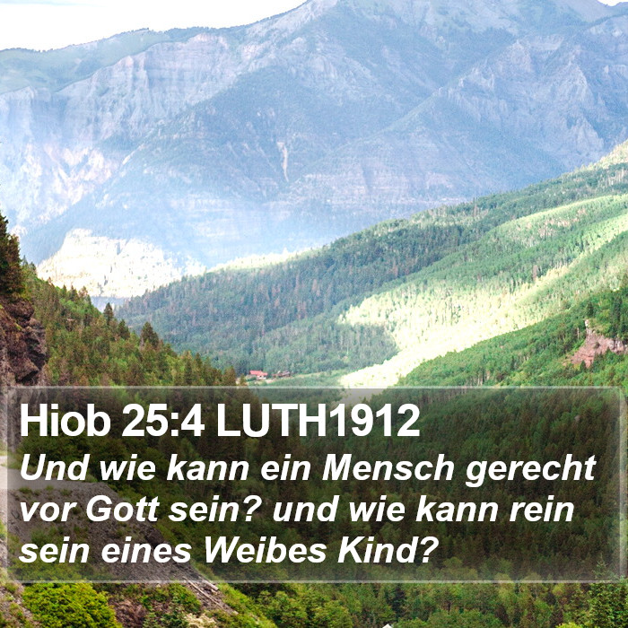 Hiob 25:4 LUTH1912 Bible Study