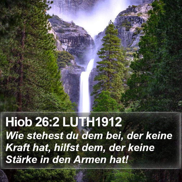 Hiob 26:2 LUTH1912 Bible Study