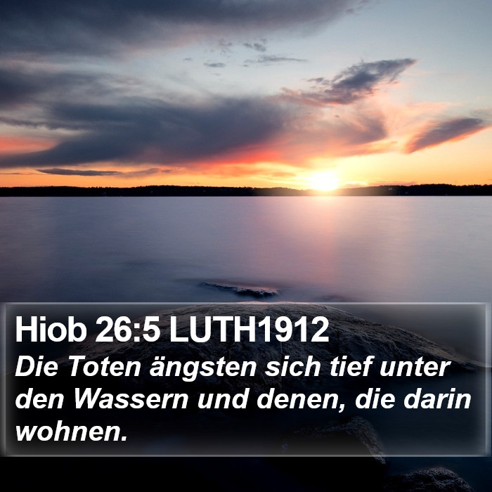 Hiob 26:5 LUTH1912 Bible Study