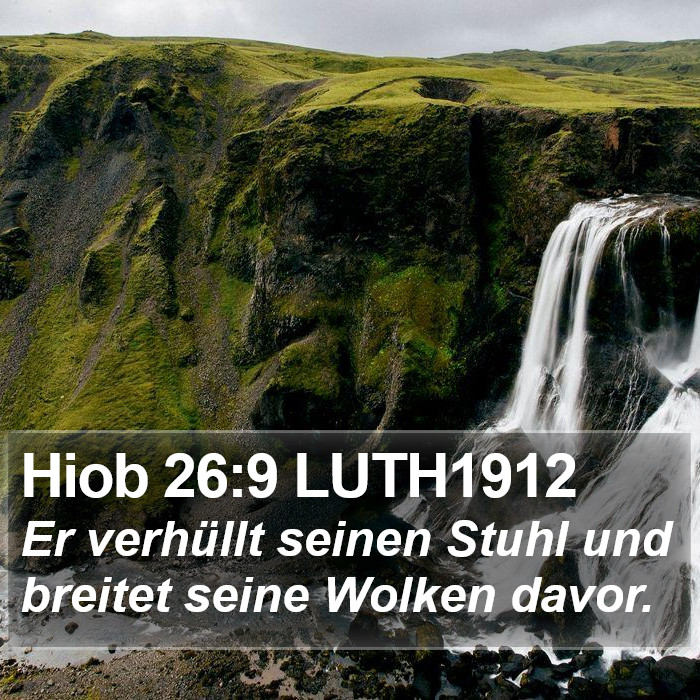 Hiob 26:9 LUTH1912 Bible Study