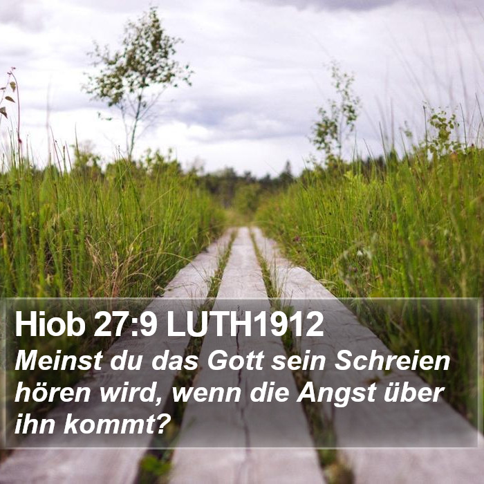 Hiob 27:9 LUTH1912 Bible Study