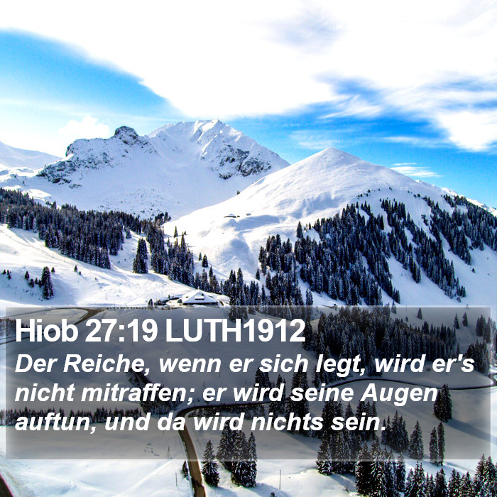 Hiob 27:19 LUTH1912 Bible Study