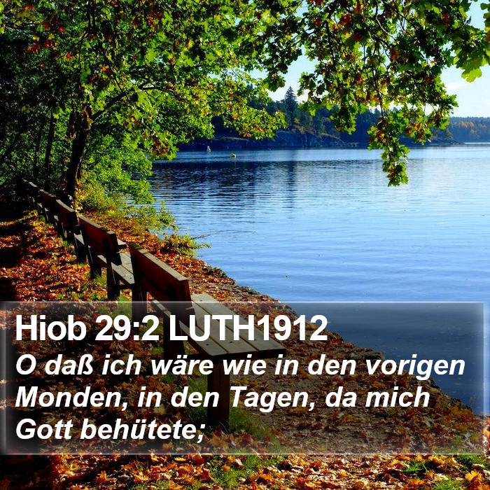 Hiob 29:2 LUTH1912 Bible Study