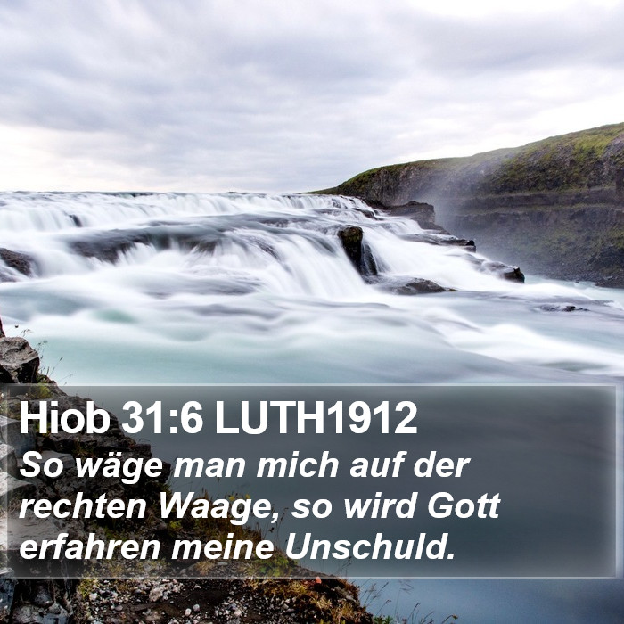 Hiob 31:6 LUTH1912 Bible Study