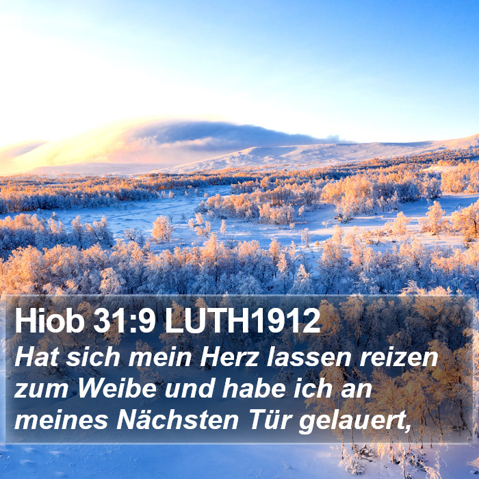 Hiob 31:9 LUTH1912 Bible Study