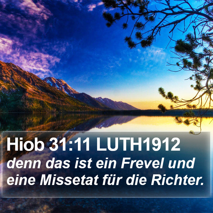 Hiob 31:11 LUTH1912 Bible Study