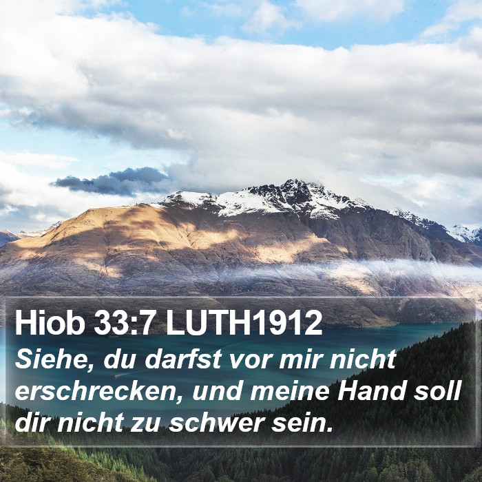 Hiob 33:7 LUTH1912 Bible Study
