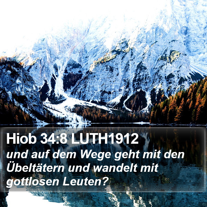 Hiob 34:8 LUTH1912 Bible Study