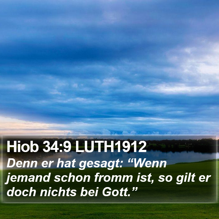 Hiob 34:9 LUTH1912 Bible Study