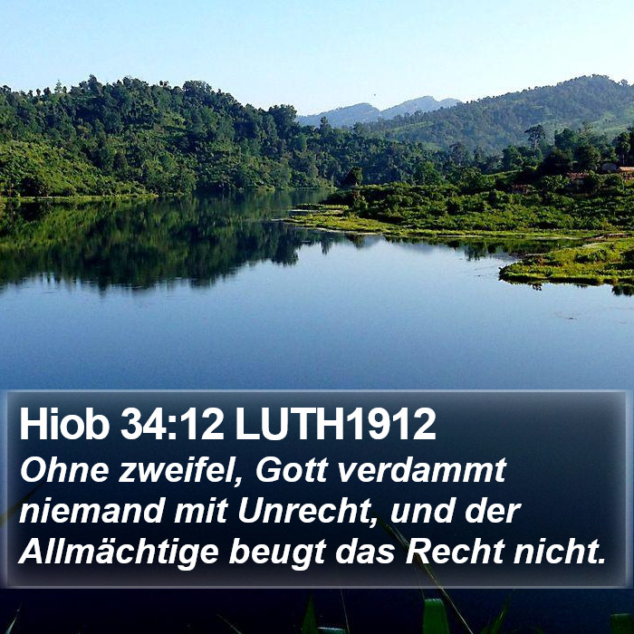Hiob 34:12 LUTH1912 Bible Study